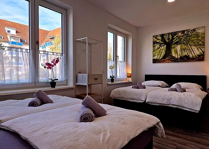 Lägenhet Happyside Travel & Work 3 - 6 Personen - Wlan - Nordwest Leipzig